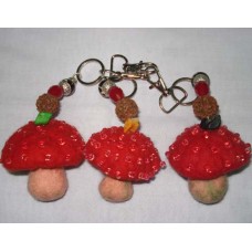 Mushroom Keyring